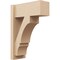 Ekena Millwork 8-in W x 18-in D x 26-in H Balboa Block Rough Cedar Woodgrain TimberThane Outlooker, Primed Tan OUTUR080X18X26BOA44RCPR - alternate 1